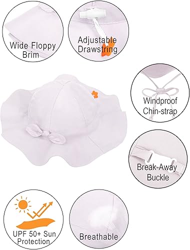 Miniatura 3 de SimpliKids UPF 50 UV Ray Sun Protection Wide Brim Baby Sun Hat