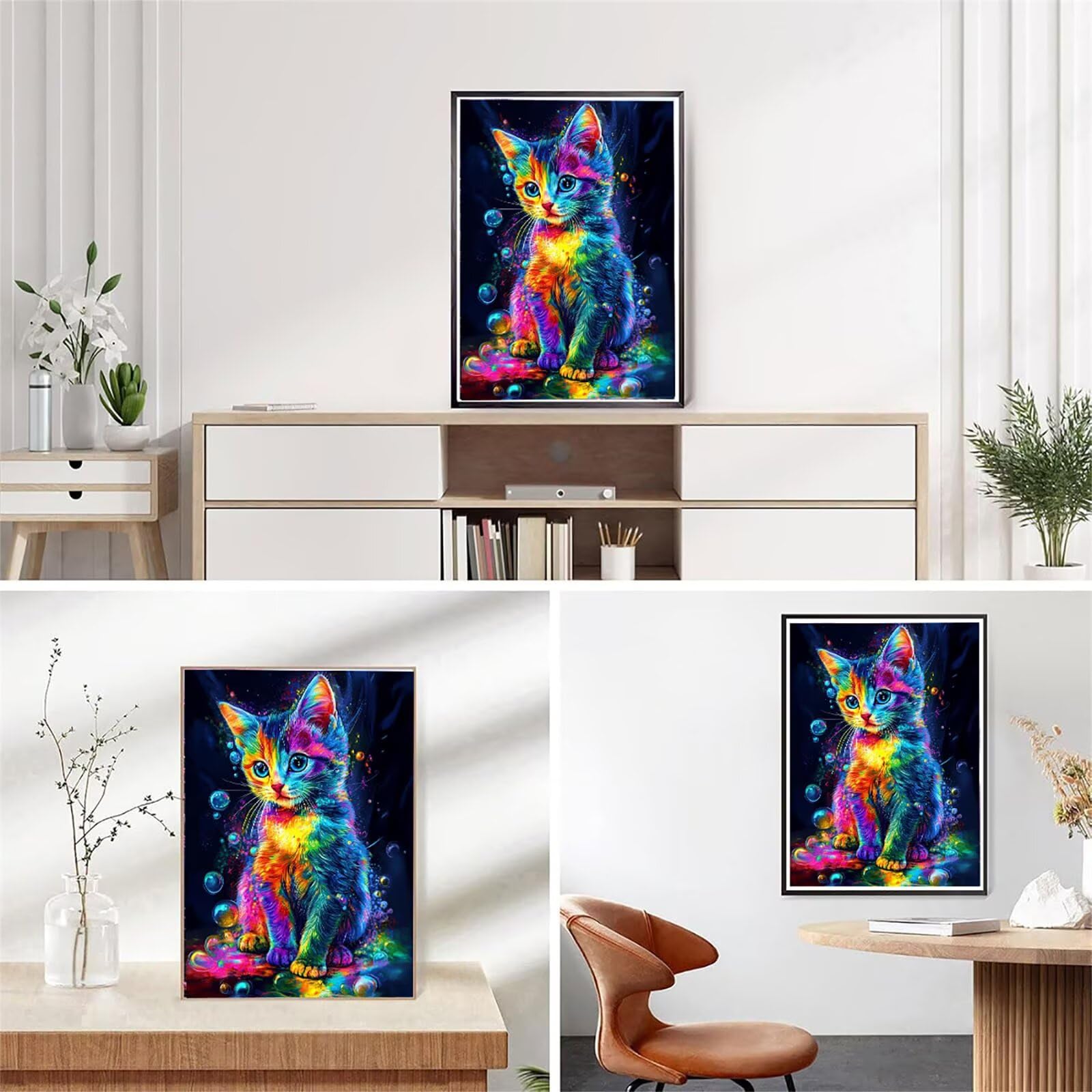 Obraz diamentowy 5D, obraz do malowania diamentami 5D, kolor 90 x 120 cm, okrągły obraz z pełnym nawierceniem, obraz dla dorosłych z akcesoriami, mozaika, zestaw do majsterkowania do relaksu i