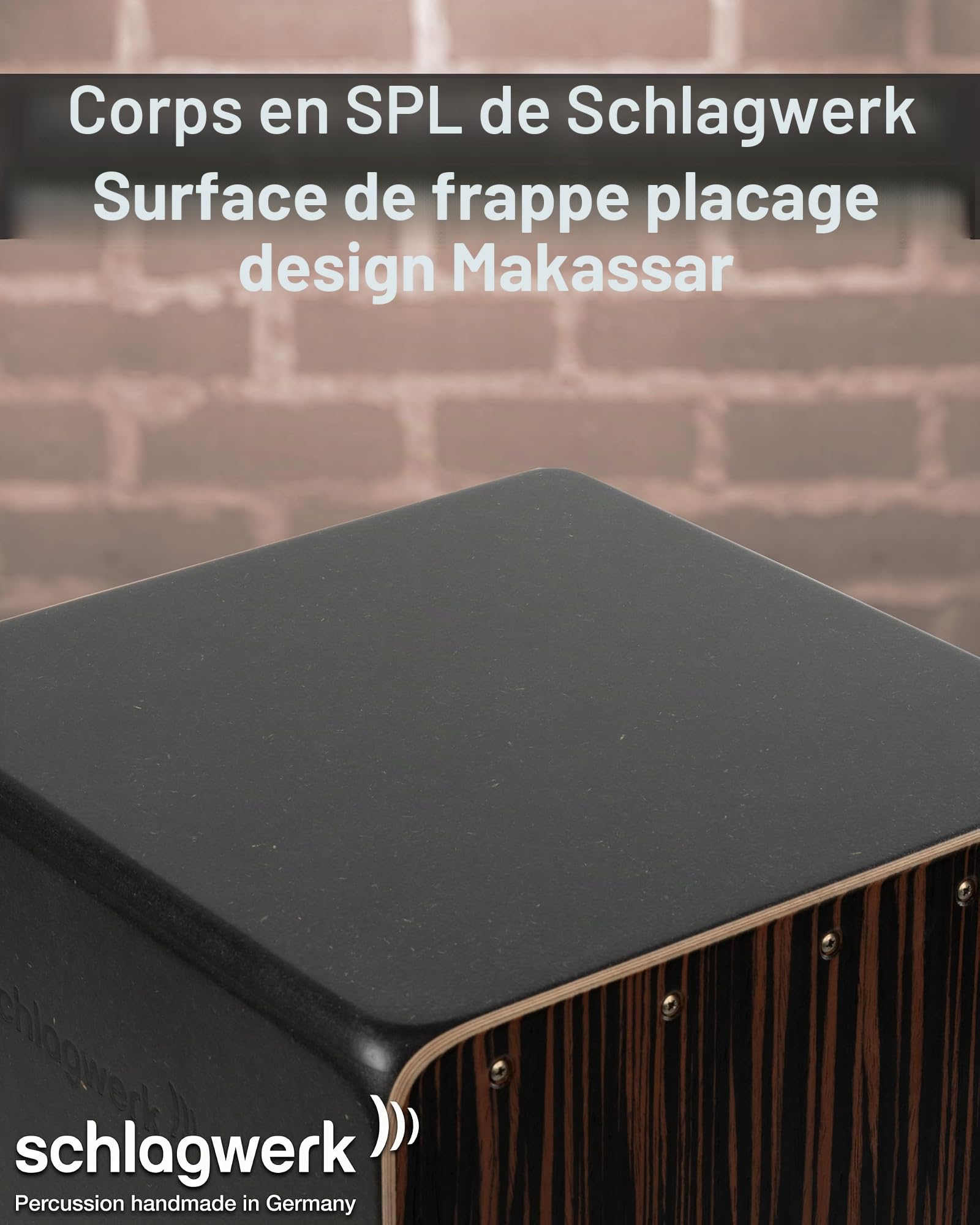 Cajon Schlagwerk CP432 2 en 1 Deluxe Makassar