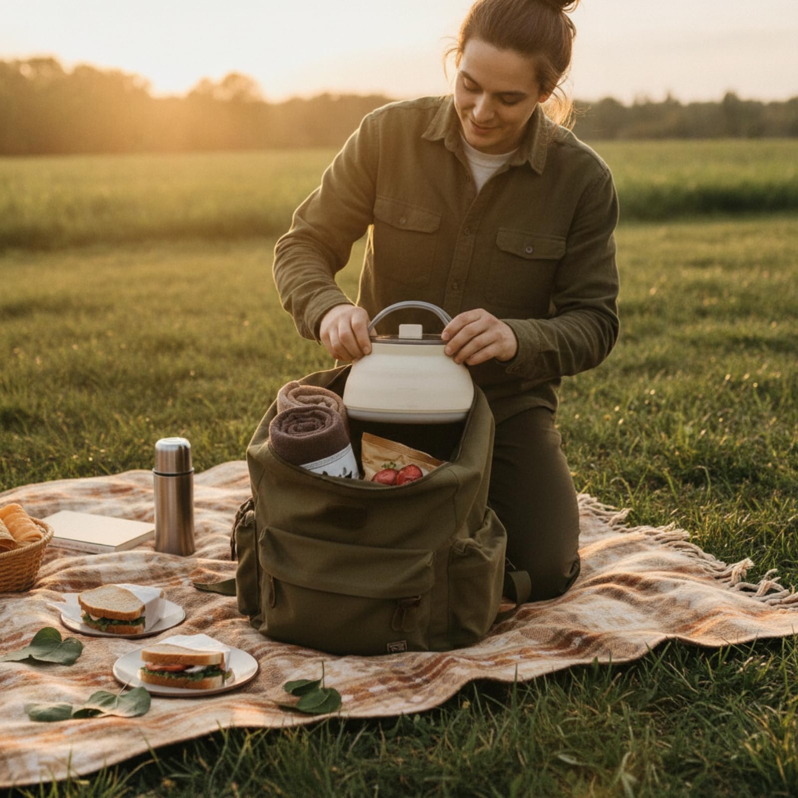 Faltkessel zusammenklappbar Reise-Teekessel platzsparend Teekessel für Camping-Enthusiasten, Angler