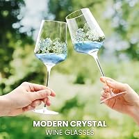 Autsel Fehérboros Pohár Szett 2db (500 ml) - Karcálló Üveg, Személyre Szabható, Időtlen Dizájn - Ajándék Nőknek, Borkedvelőknek 6