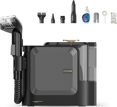 DREAME N20 Steam Carpet Cleaner Machine with Steam & Hot Water Wash, Portable Upholstery Cleaner with Self Cleaning, 17Kpa Suction, Perfect for Pet, Car, Auto, Carpet, Rug, Auto-Mix Solution