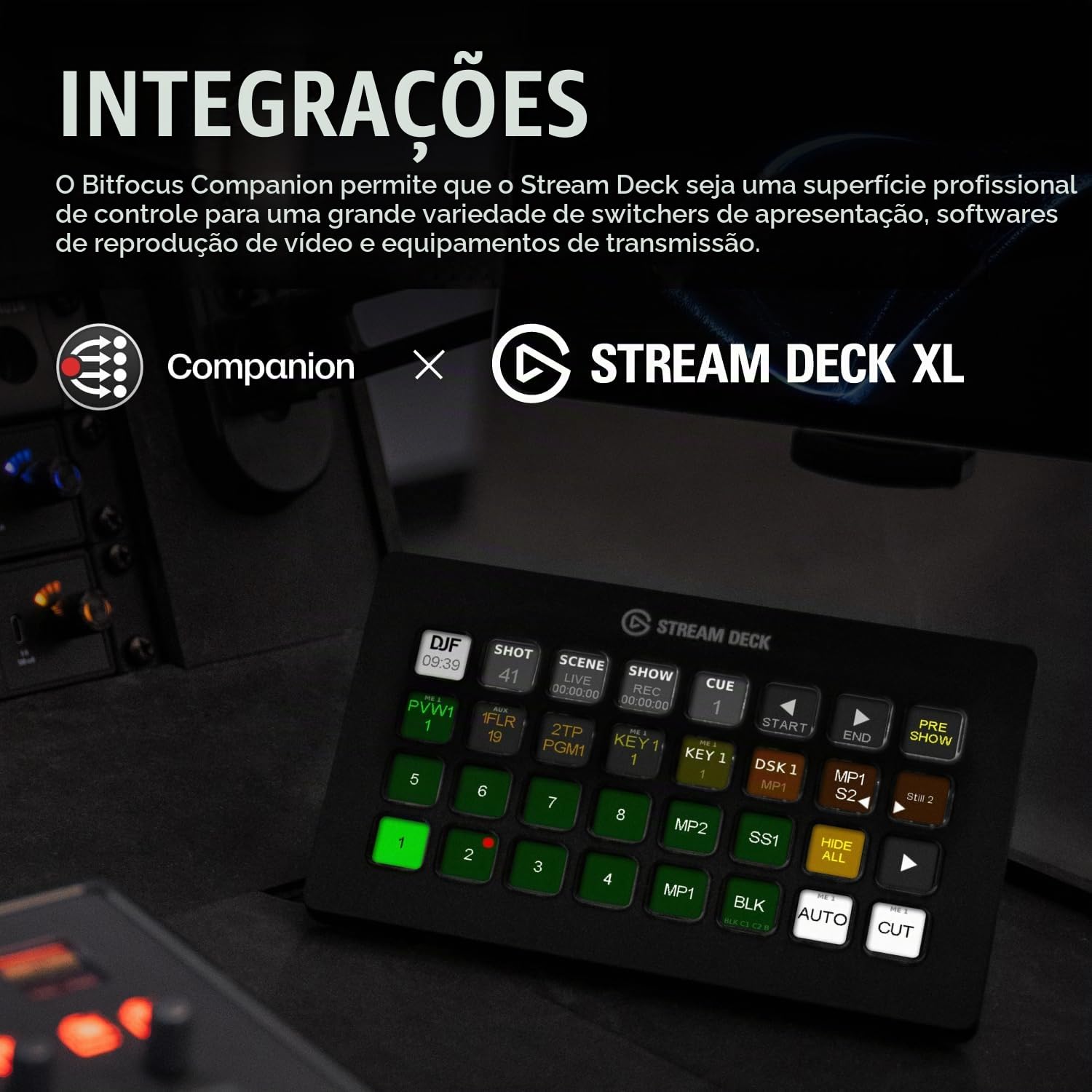 Stream Deck Elgato XL, 32 Teclas Personalizáveis de LCD, USB