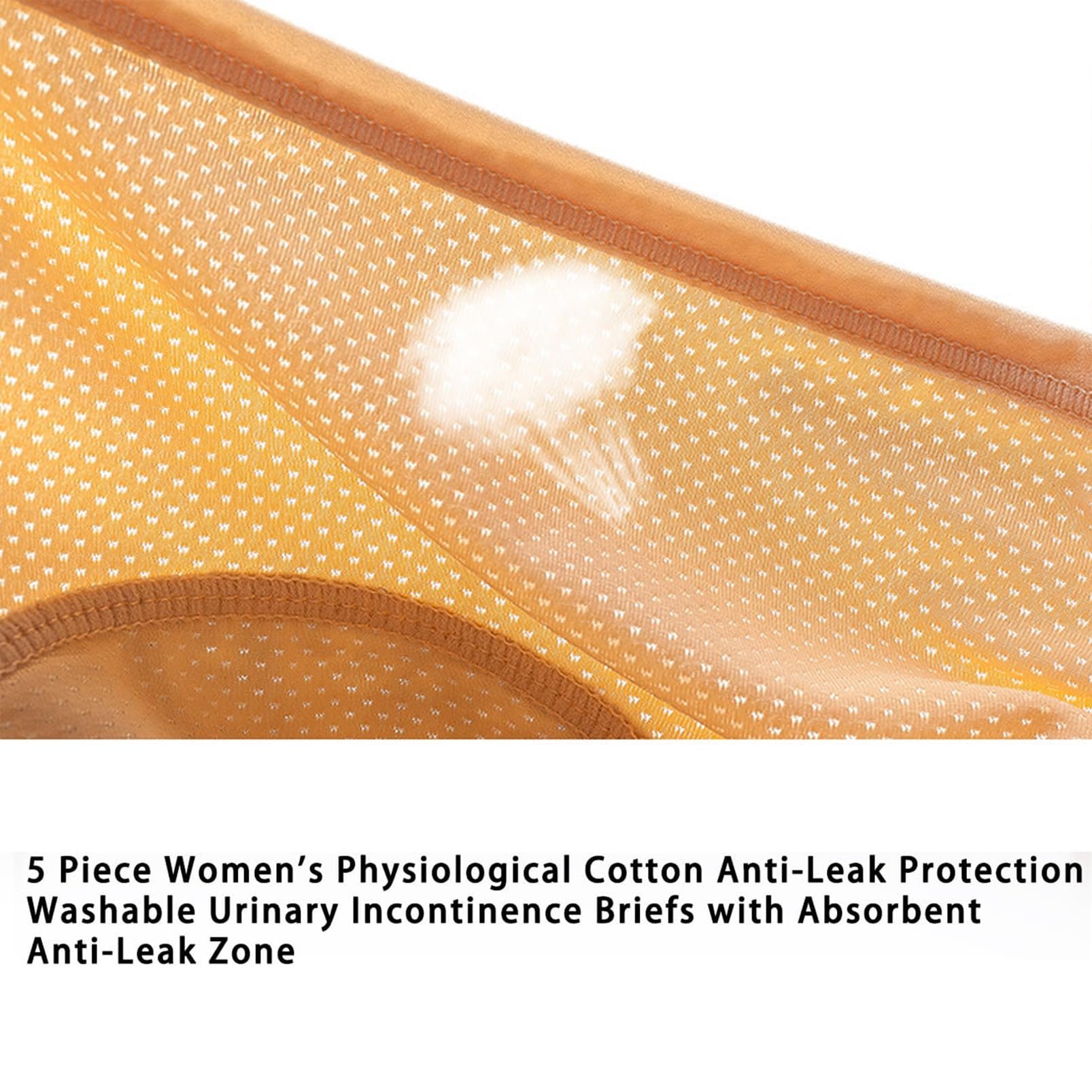 Mutandine per Perdite Urinarie da Donna, Mutande Assorbenti Donna Vita Alta Slip Cotone, Anti-Perdite Urinarie Lavabili, Traspiranti Lavabili Impermeabili