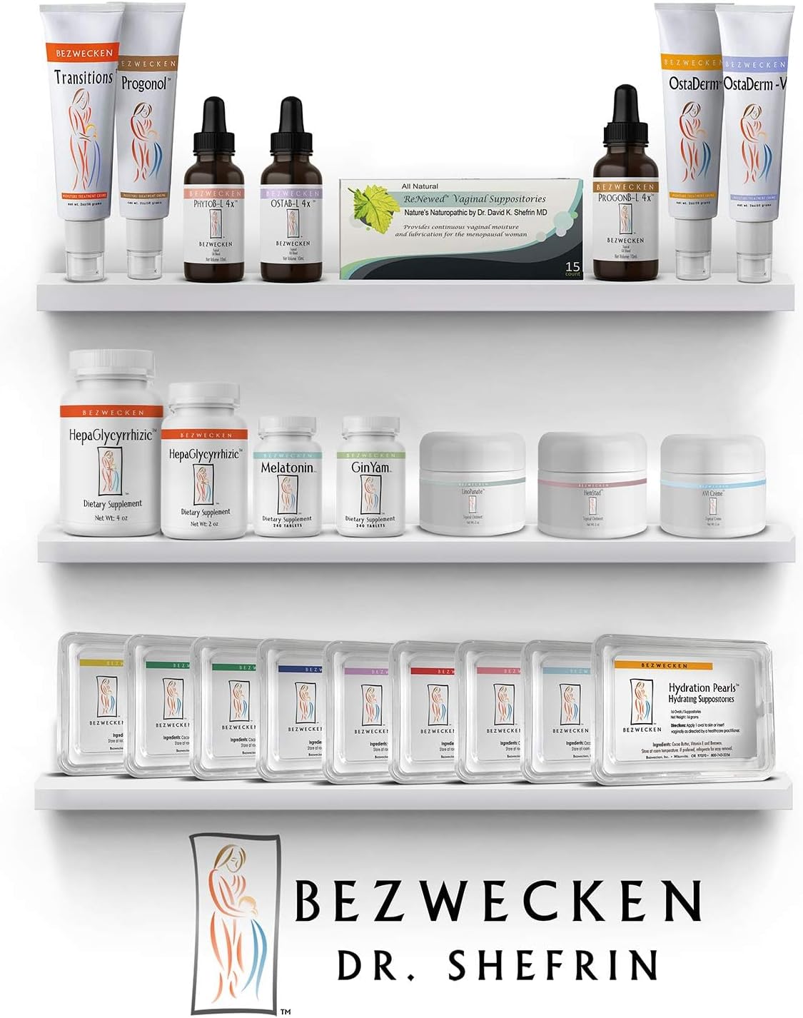 Bezwecken – Hydration Ovals 1x – 16 Ovals - Professionally Formulated to Alleviate Vaginal Dryness in Menopausal Women - Safe, Natural & Paraben Free