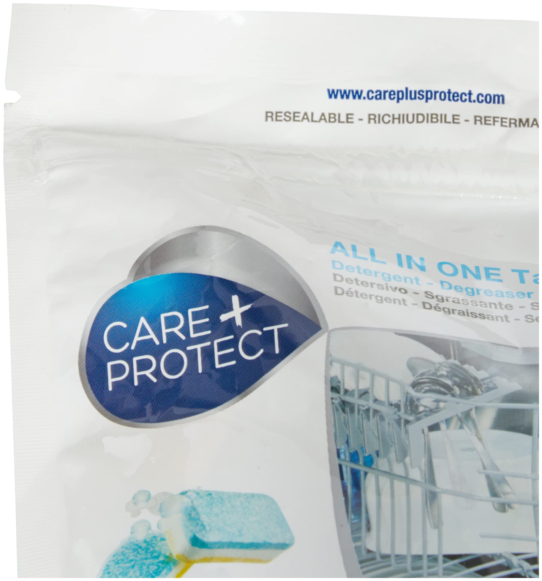 Care + Protect Pielęgnacja + chroń wszystkie tabletki detergenty do zmywarek