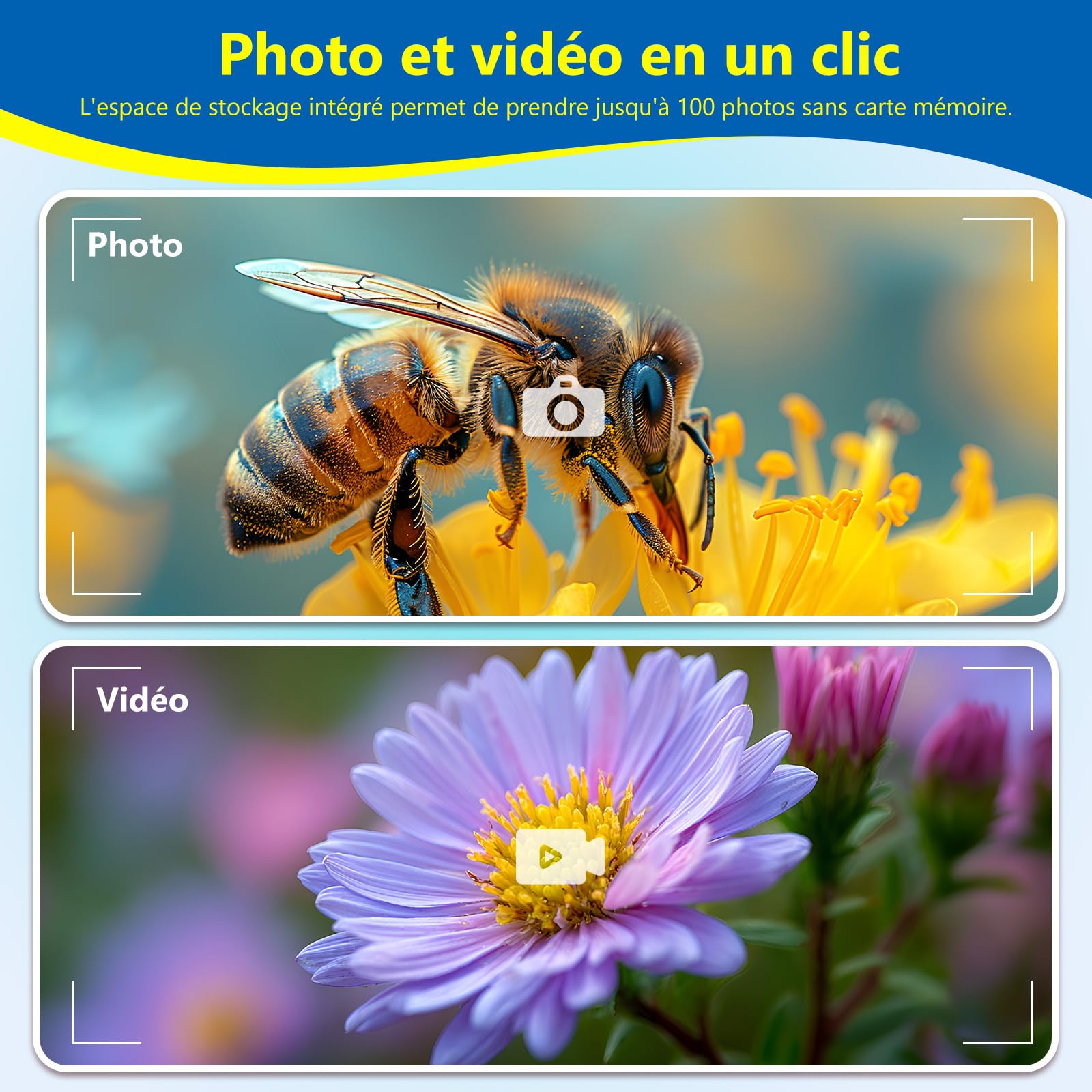 Microscopio per bambini Mini portatile con schermo: lente d'ingrandimento digitale portatile 500X con fotocamera HD - Giocattoli regalo per bambini da 3 a 12 anni, Monete, Piante, Scheda SD da 32 GB