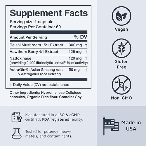 Miniatura 8 de Melody Suplementos de salud cardíaca para hombres y mujeres  Circulación de afinación cardíaca, presión arterial y suplemento de apoyo para la salud