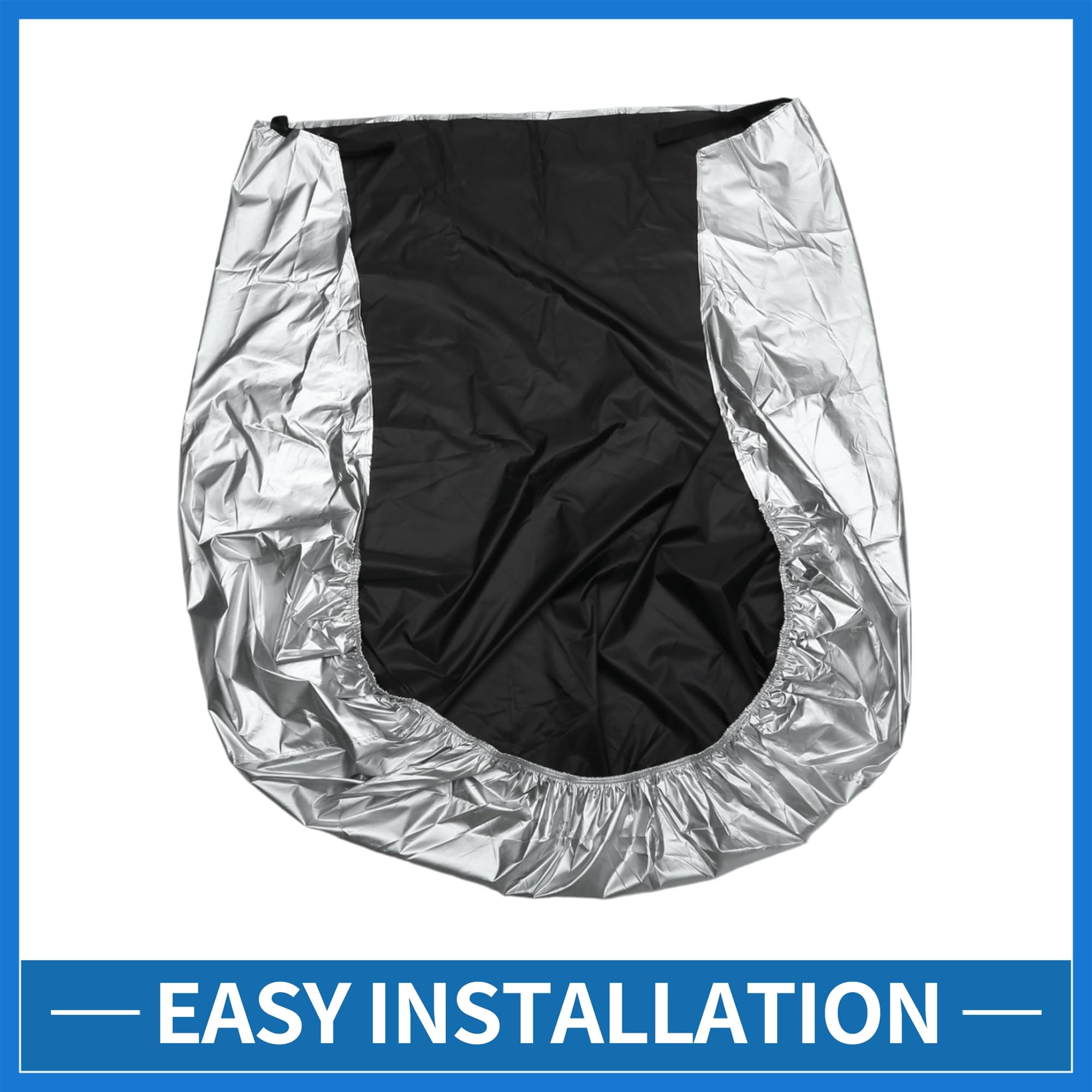 VekAuto Front Half Car Cover Waterproof 210x110cm Outdoor Half Cover for Car 210D Silver Tone Auto Accessories — view 6