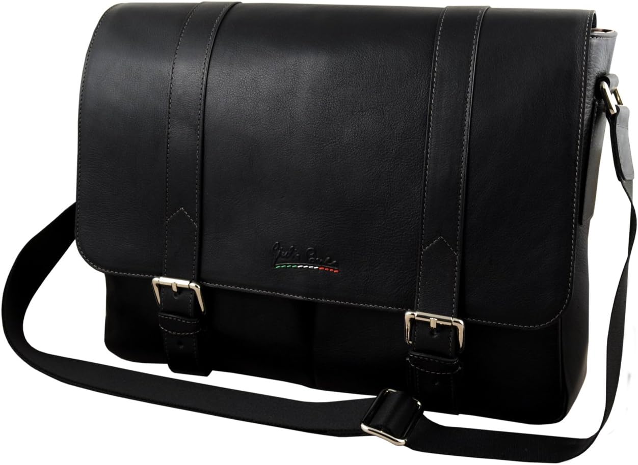 Giulio Barca Men's Shoulder Bag black black