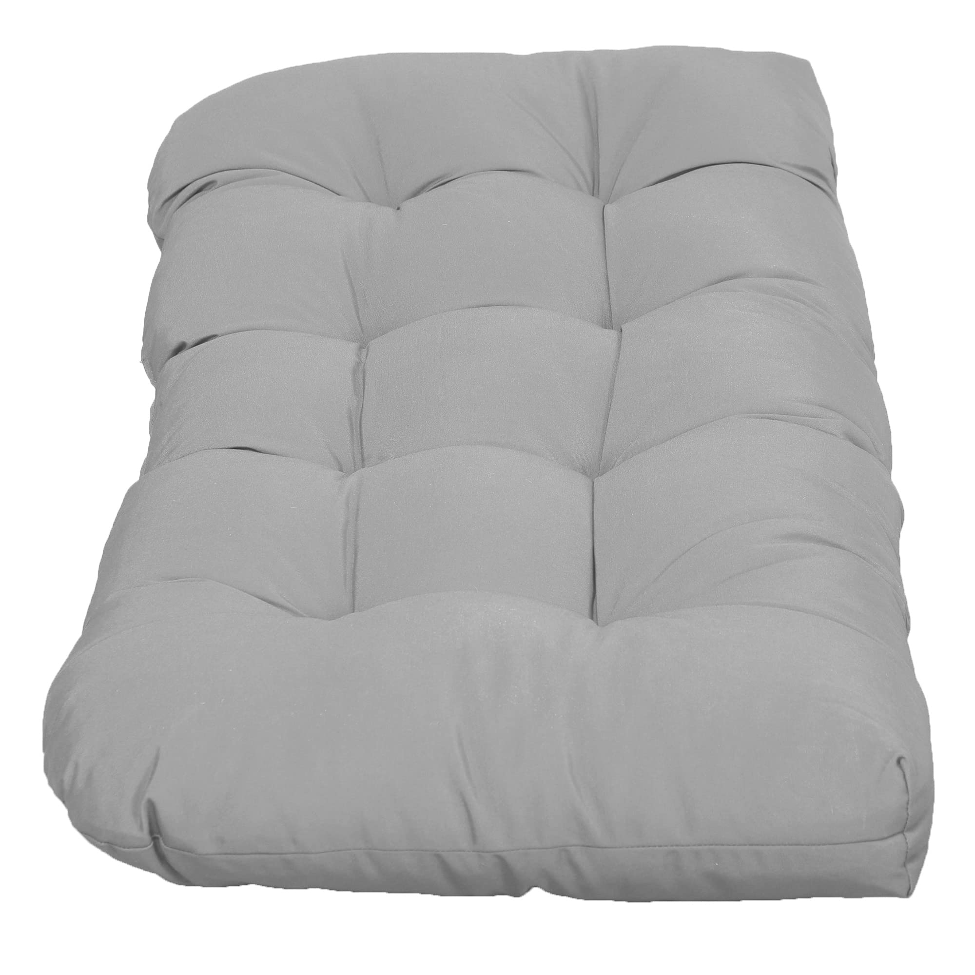 Outsunny Set di 2 Cuscini Sostitutivi Panchina 43x19x3 cm Grigio