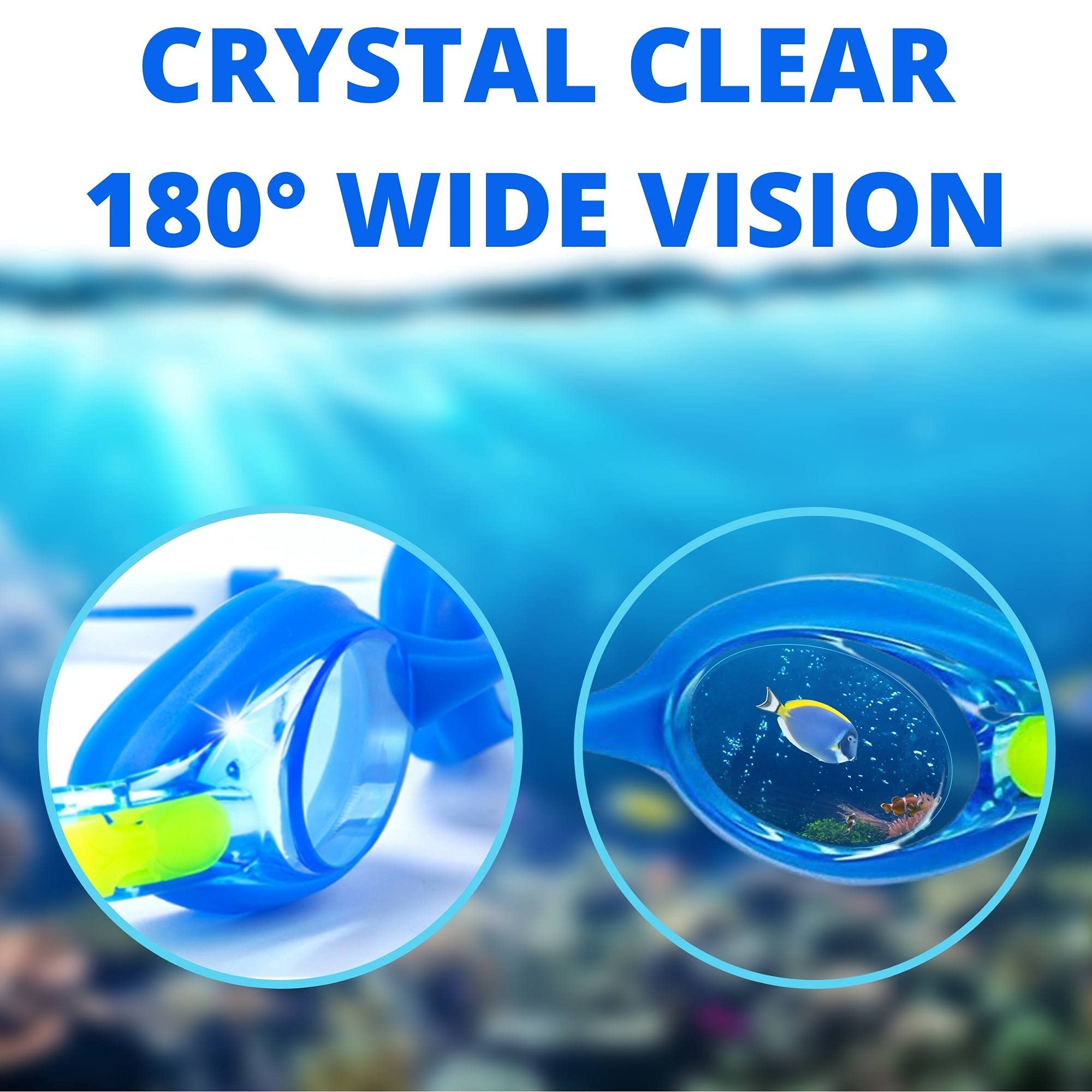JIMJOOS Swimming Goggles For Kids, Anti Fog, Waterproof, UV Resist Swim Goggles - Image 4