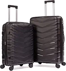 Kit Mala De Viagem 23Kg E 10Kg Expansível Polipropileno Tamanho Conjunto Pequena Bordo Medidas Anac E Media Para Despachar 8 Rodas 360 Rígida Resistente Leve