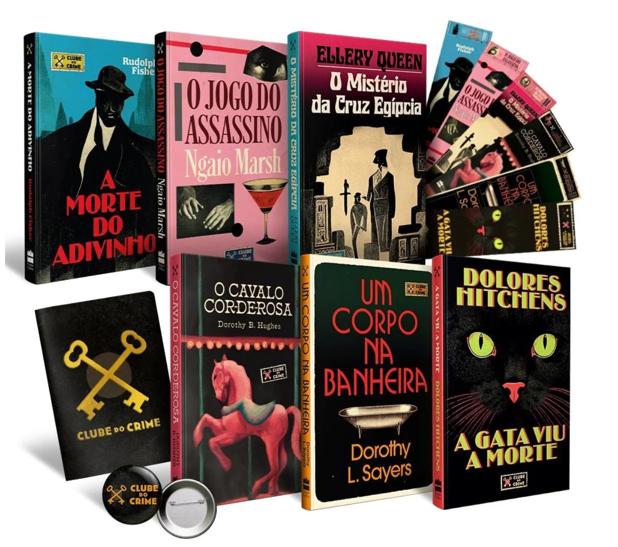 Coleção de Livros de Mistério e Suspense do Clube do Crime, Inclui ...