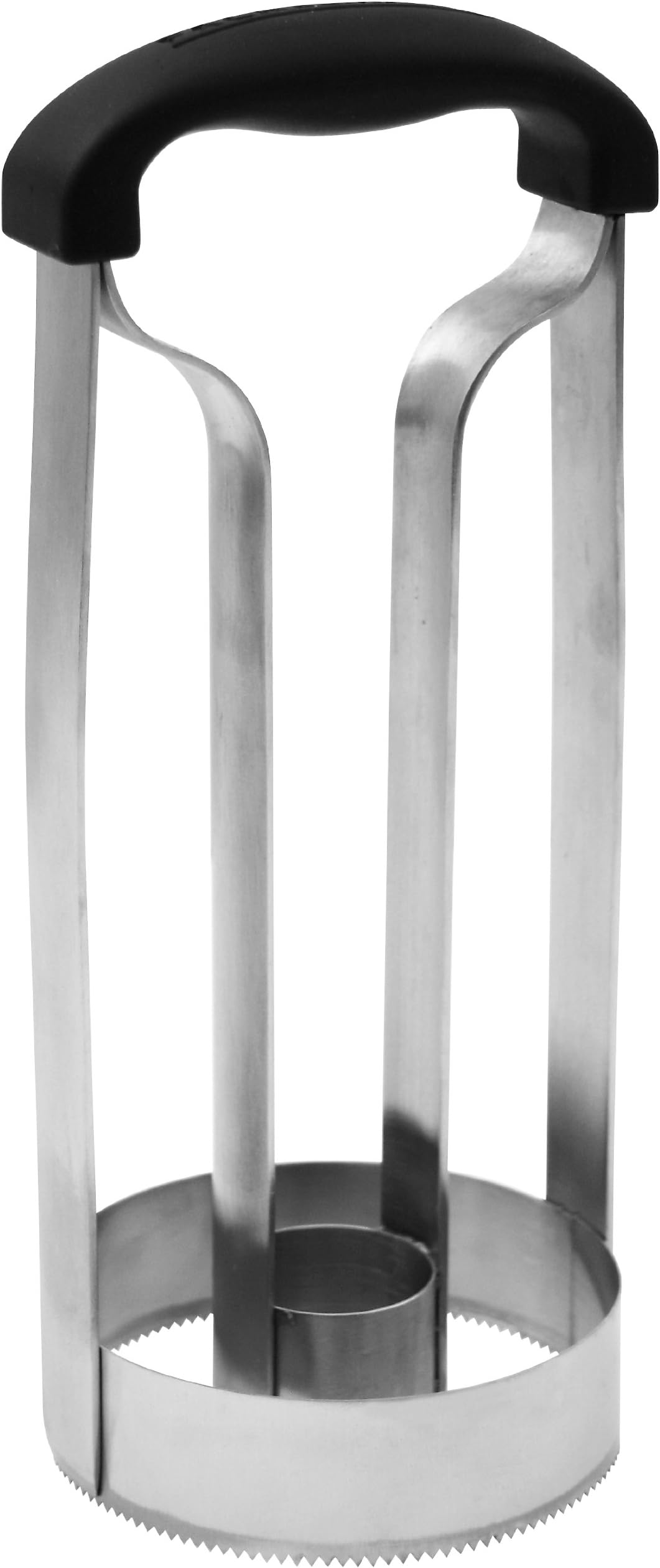 Fackelmann Stainless Steel/Plastic Pineapple Slicer, Silver/Black, 20 x 8 x 5 cm