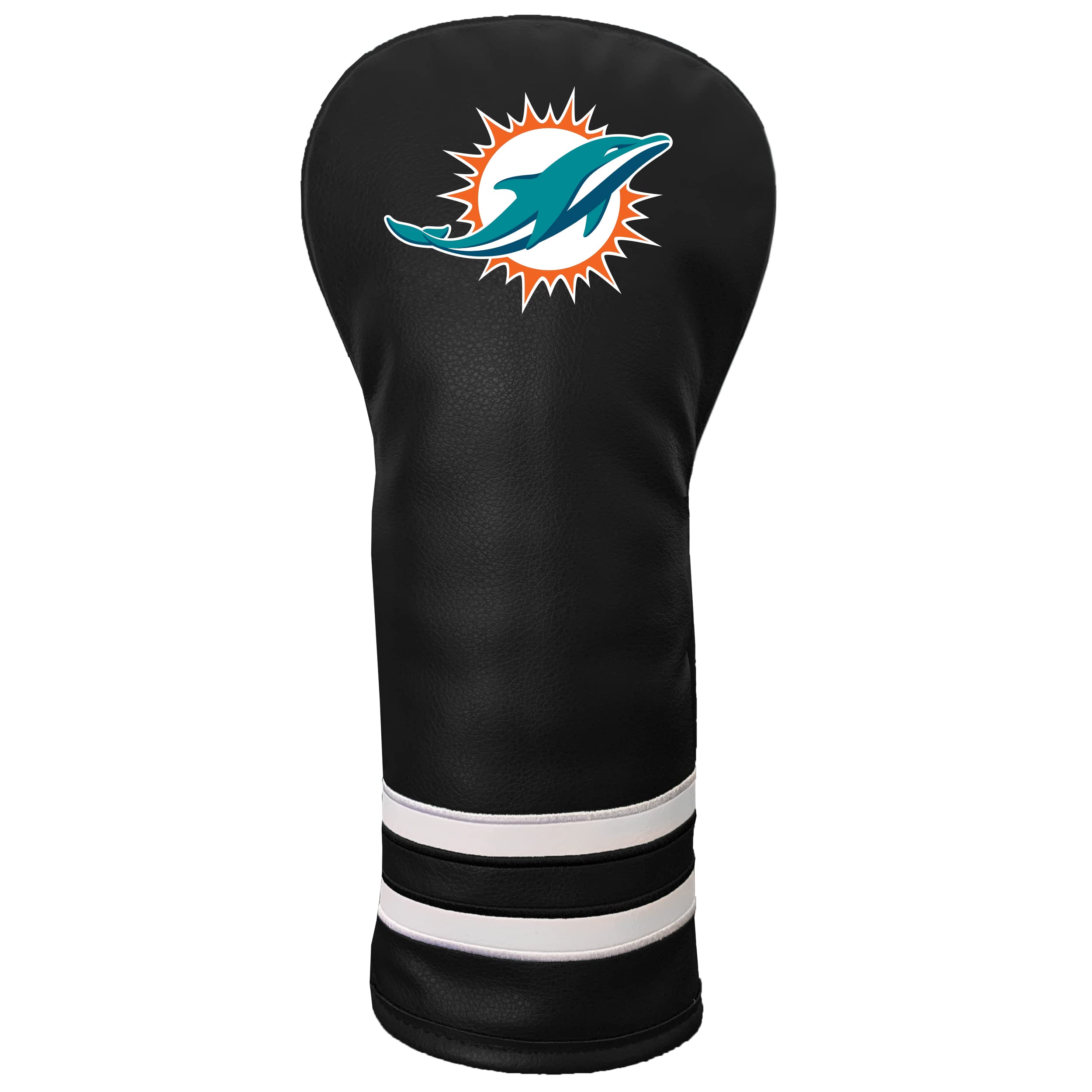 Team Golf NFL Miami Dolphins Vintage Fairway Headcover (Color) - Printed Team Golf NFL Vintage Fairway Headcover (Printed), Fits All Fairway, Hybrid and Utility Clubs