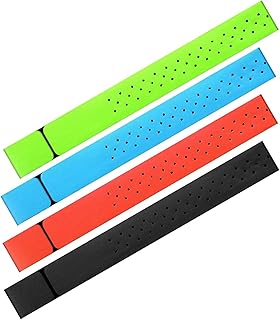 Qiaohome 4 Piezas de Repuesto para Monitor de Frecuencia CardíAca, Correa para Brazalete, Correa Ajustable para Brazalete de Repuesto, 11,8 Pulgadas