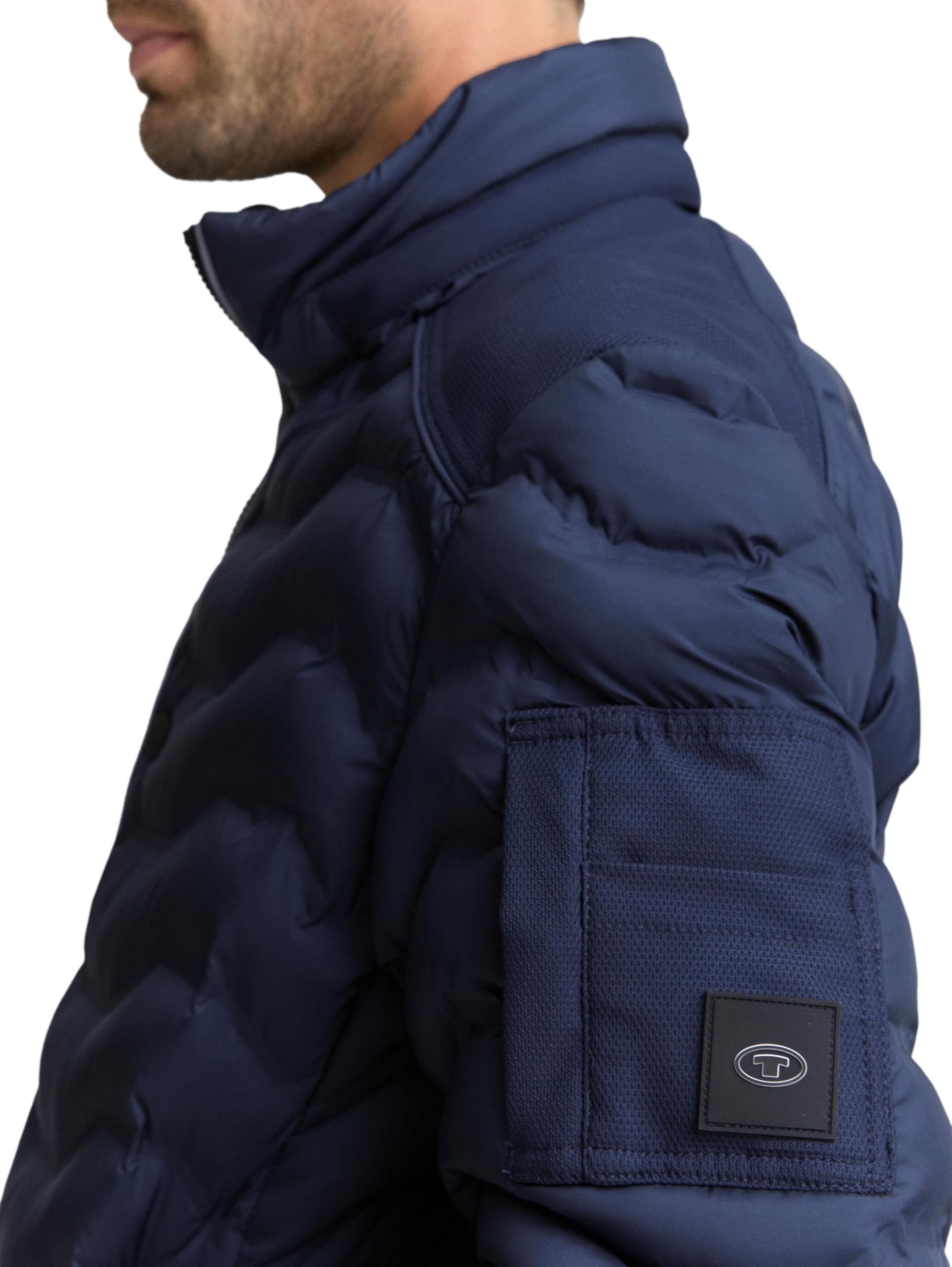 TOM TAILOR Herren Hybridjacke mit Stehkragen