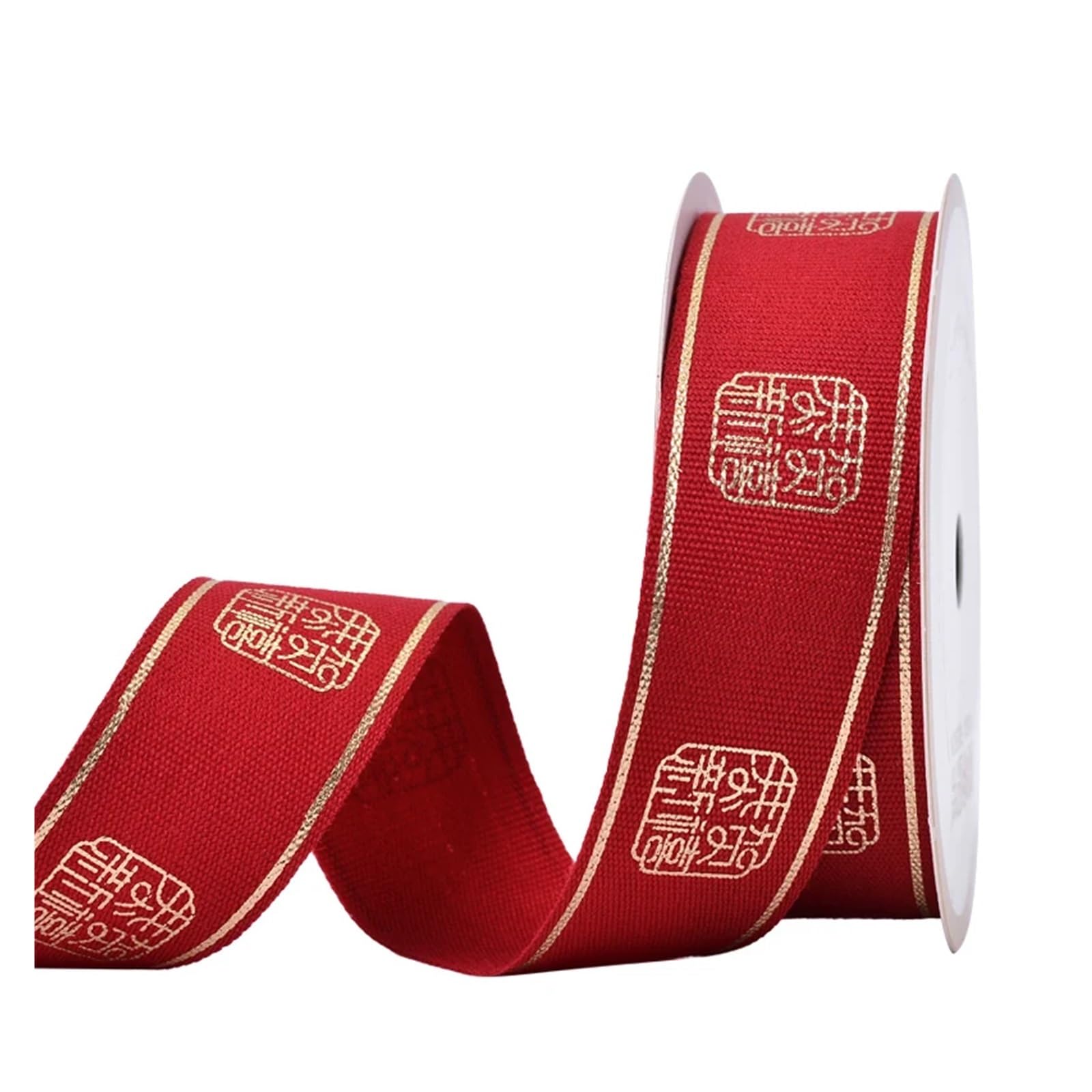 Wstążka do pakowania ciast, Cake Wrapping Ribbon 100 yards Per Roll 16mm/25mm Multicolor(Color7,25mm)