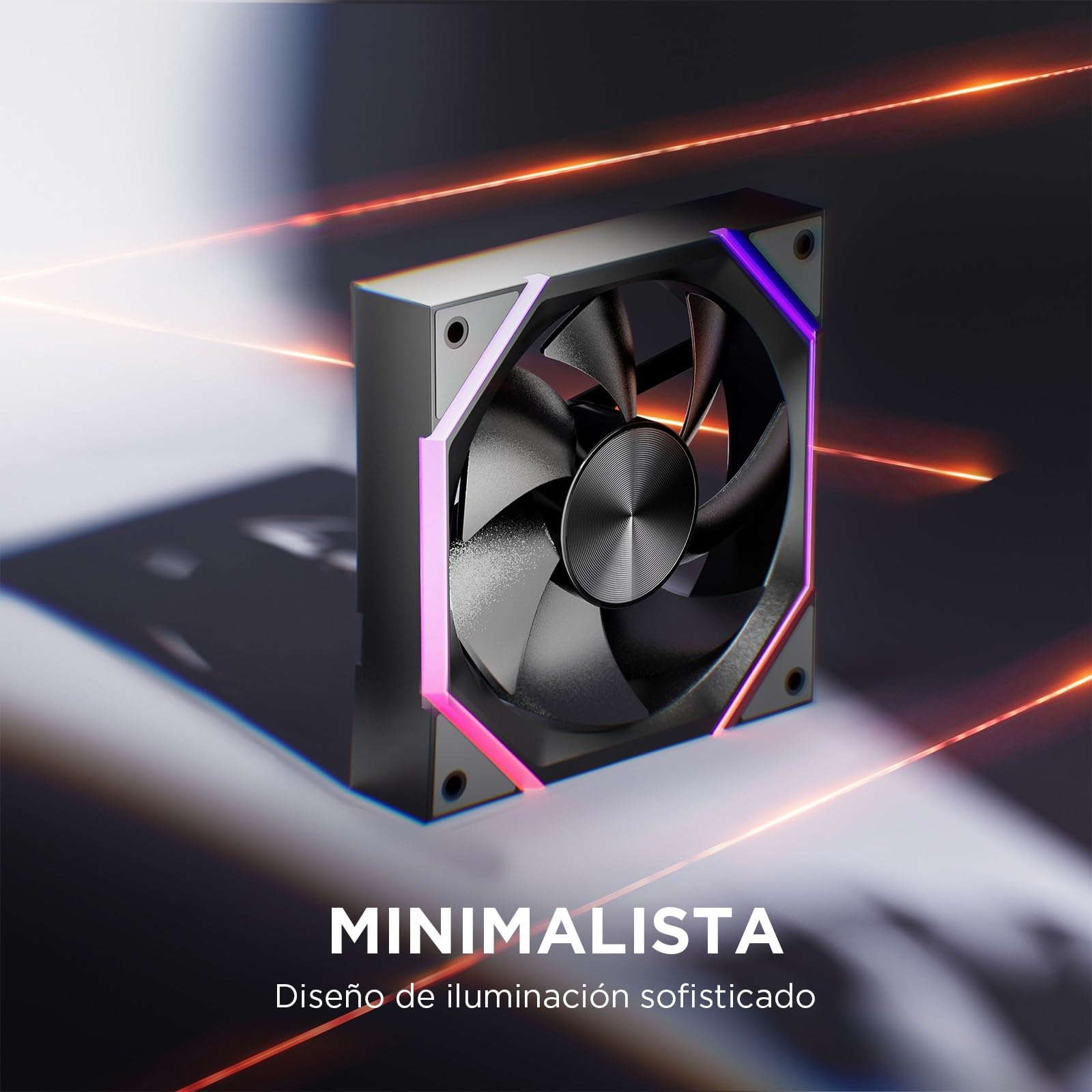 AsiaHorse Nyota ARGB Ventilador PC 120MM [3 Piezas] [HDB] Ventilador RGB de 2000 RPM/61.5 CFM/2,16 MMH2O 5V 3 pines ARGB 12V 4pines PWM vida útil de 50000 horas