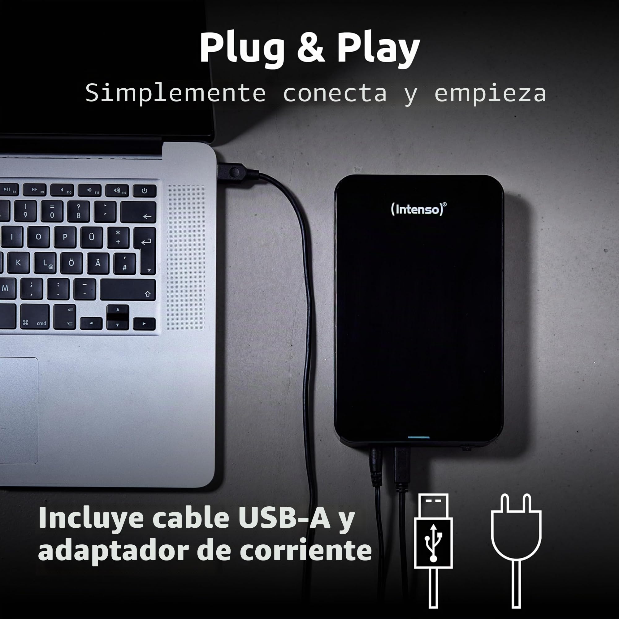 Intenso HDD Externo 6031516 8tb 3.5" USB 3.0 Negro