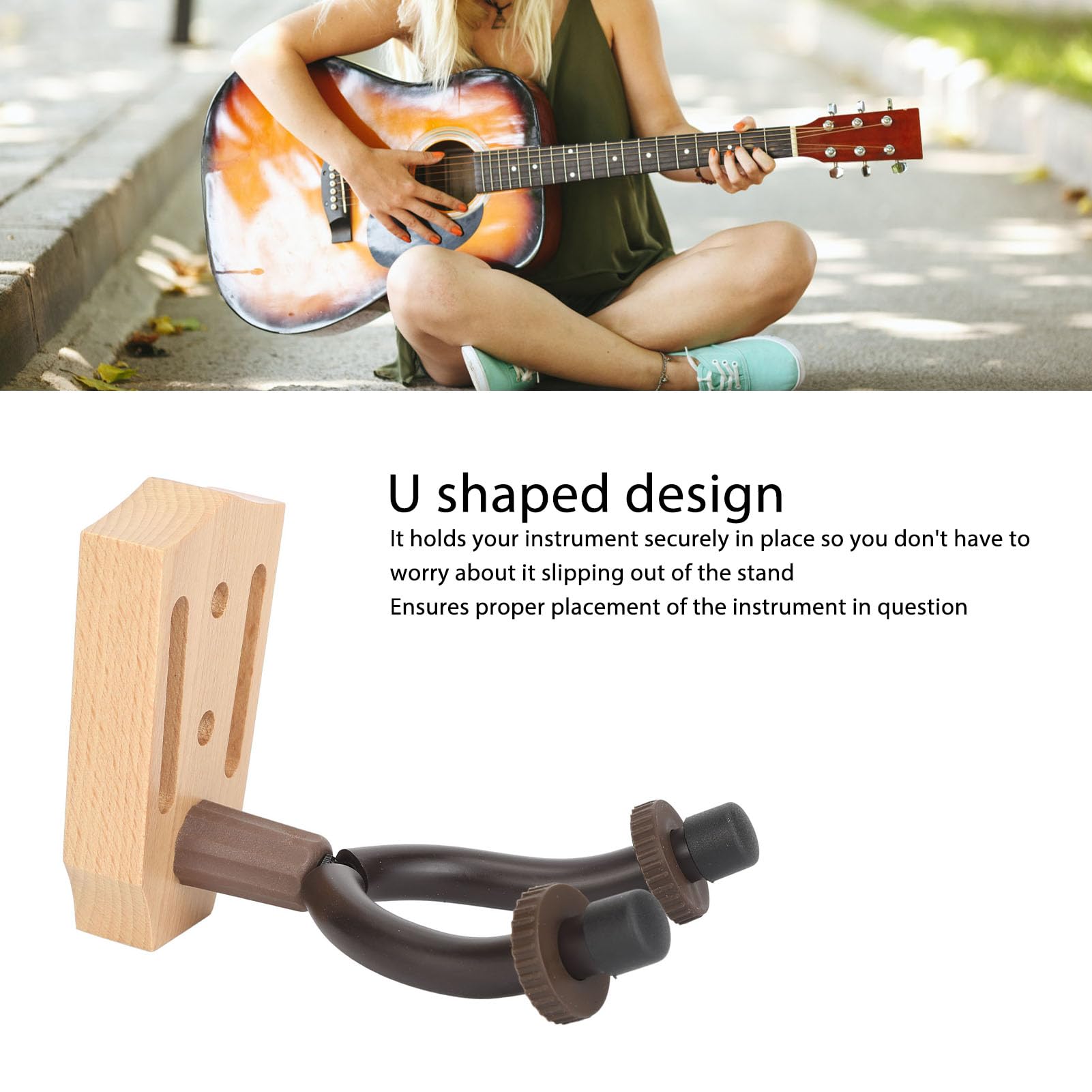 Support Mural Pour Guitare, Support Mural Pour Guitare, Support Mural Pour Guitare Support Mural Pour Guitare Support Mural Pour Guitare Lot De 1 Noir