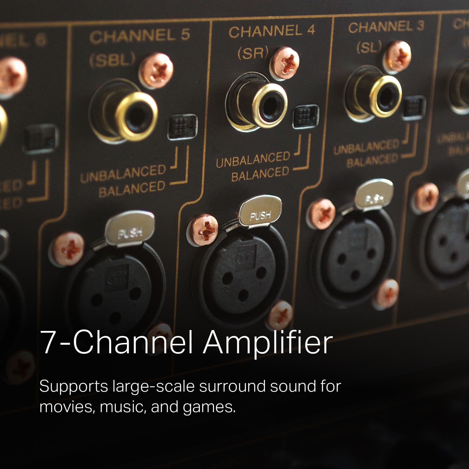 Marantz MM8077 Amplificateur de puissance – Amplificateur de puissance 7 canaux pour home cinéma et système audio ultimes | Capacité de puissance élevée, qualité et design sans compromis |