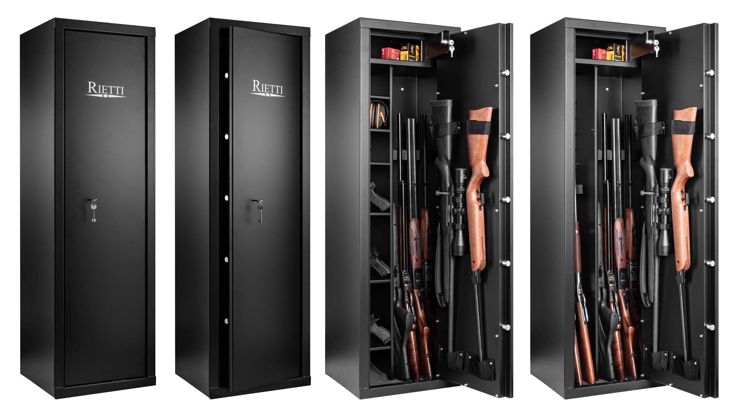 Rietti Armoire Forte modulable 9 Armes / 6 Armes + étagères
