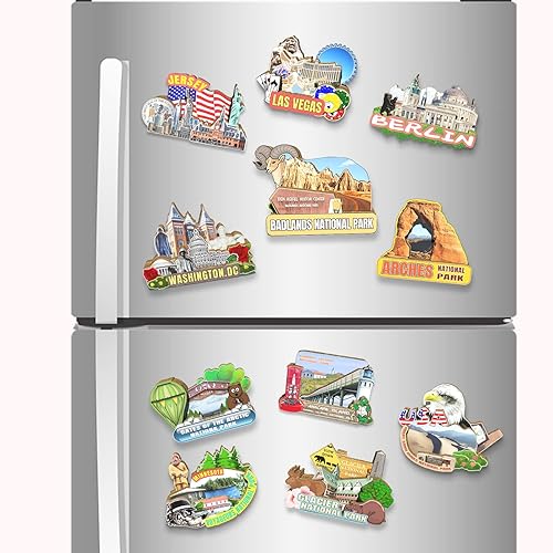 Miniatura 4 de Imán del Parque Nacional Badlands de Estados Unidos, imán para nevera, monumentos 3D, decoración coleccionable de recuerdo hecho a mano