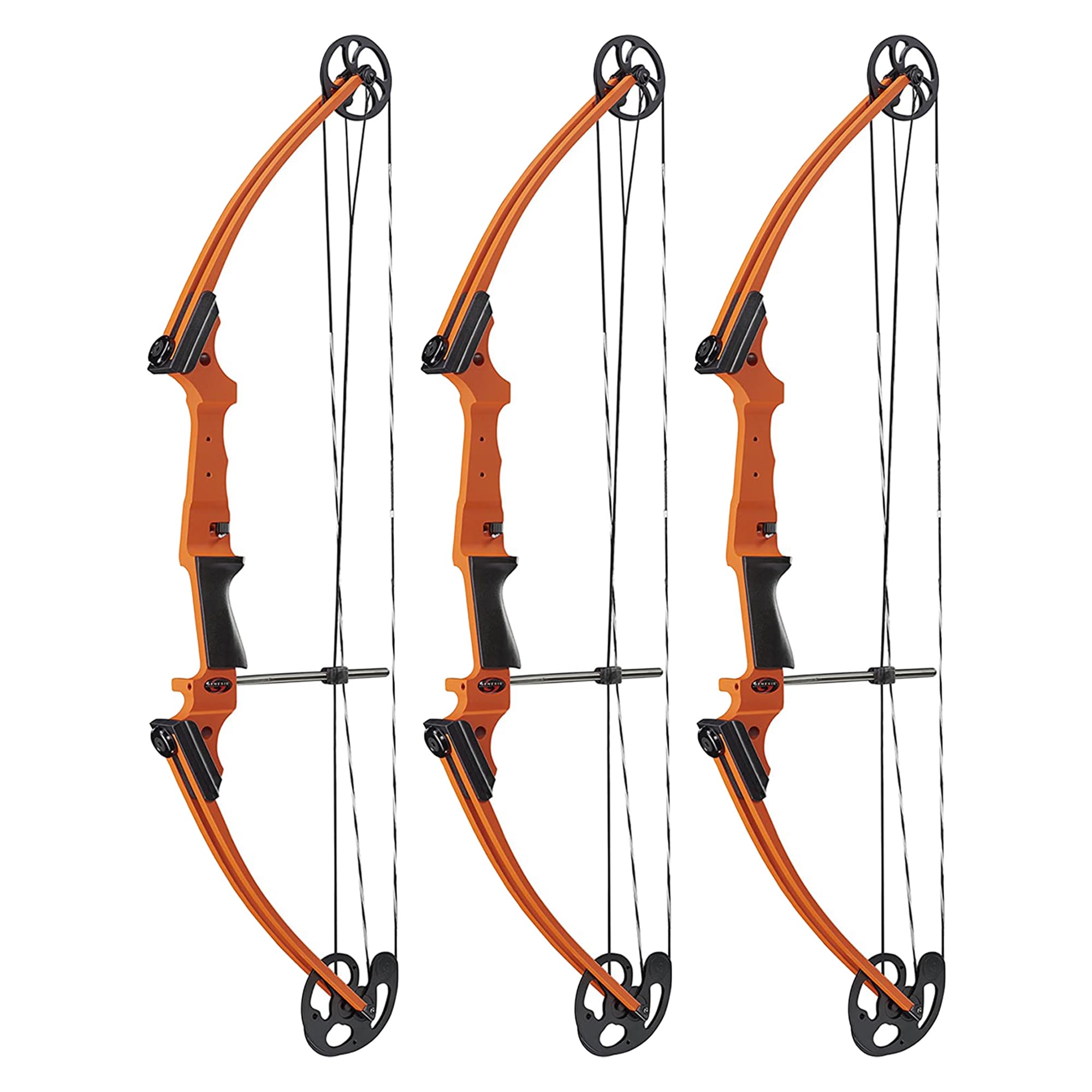 Genesis Archery 3 Pack Original Compound Bow - Adjustable Riser, 15
