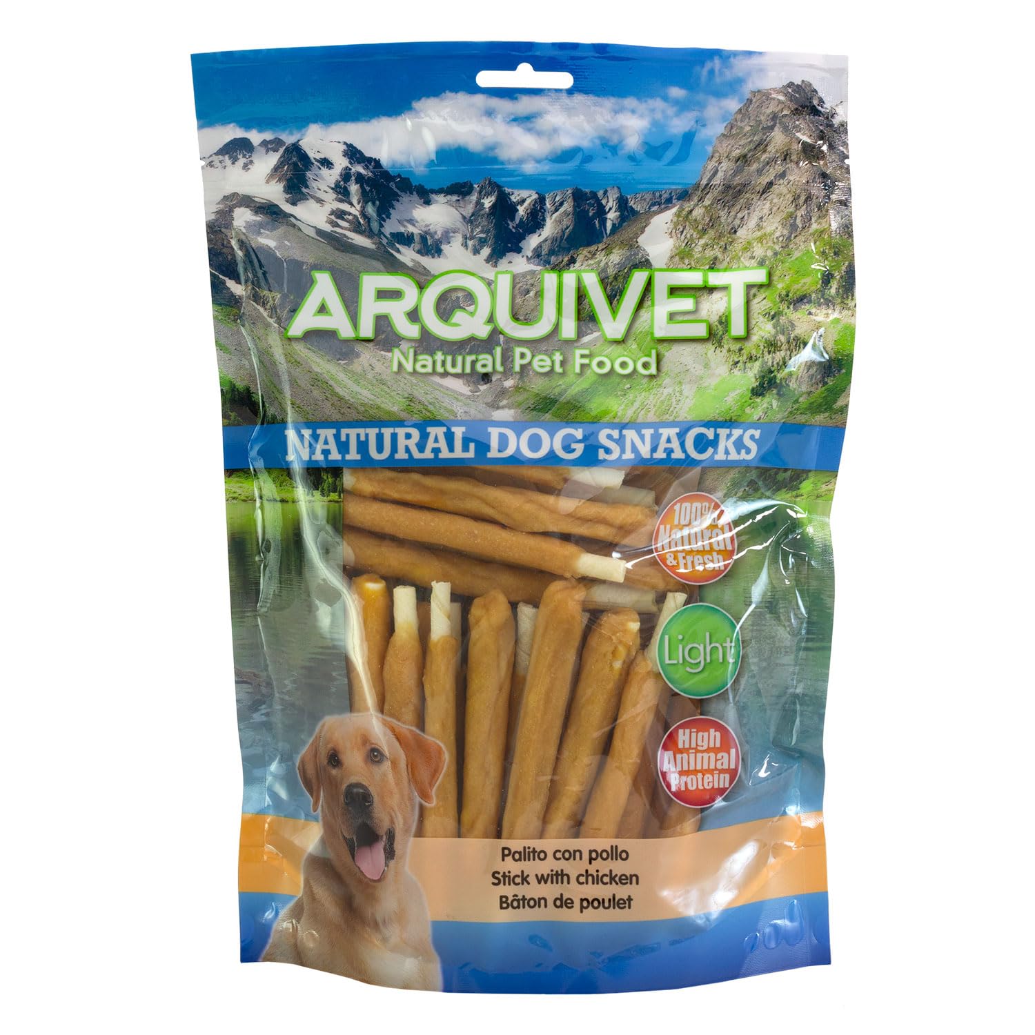 Arquivet- Palito con Pollo - Snacks Naturales - 1 Kg - 13cm