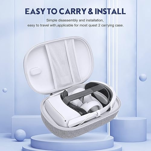 Miniatura 7 de VINDIJA Head Strap for Oculus Quest 2 with Battery Built-in 6000mAh Battery Replacement Elite Strap for Quest 2 Accessories with Gravity Balance for