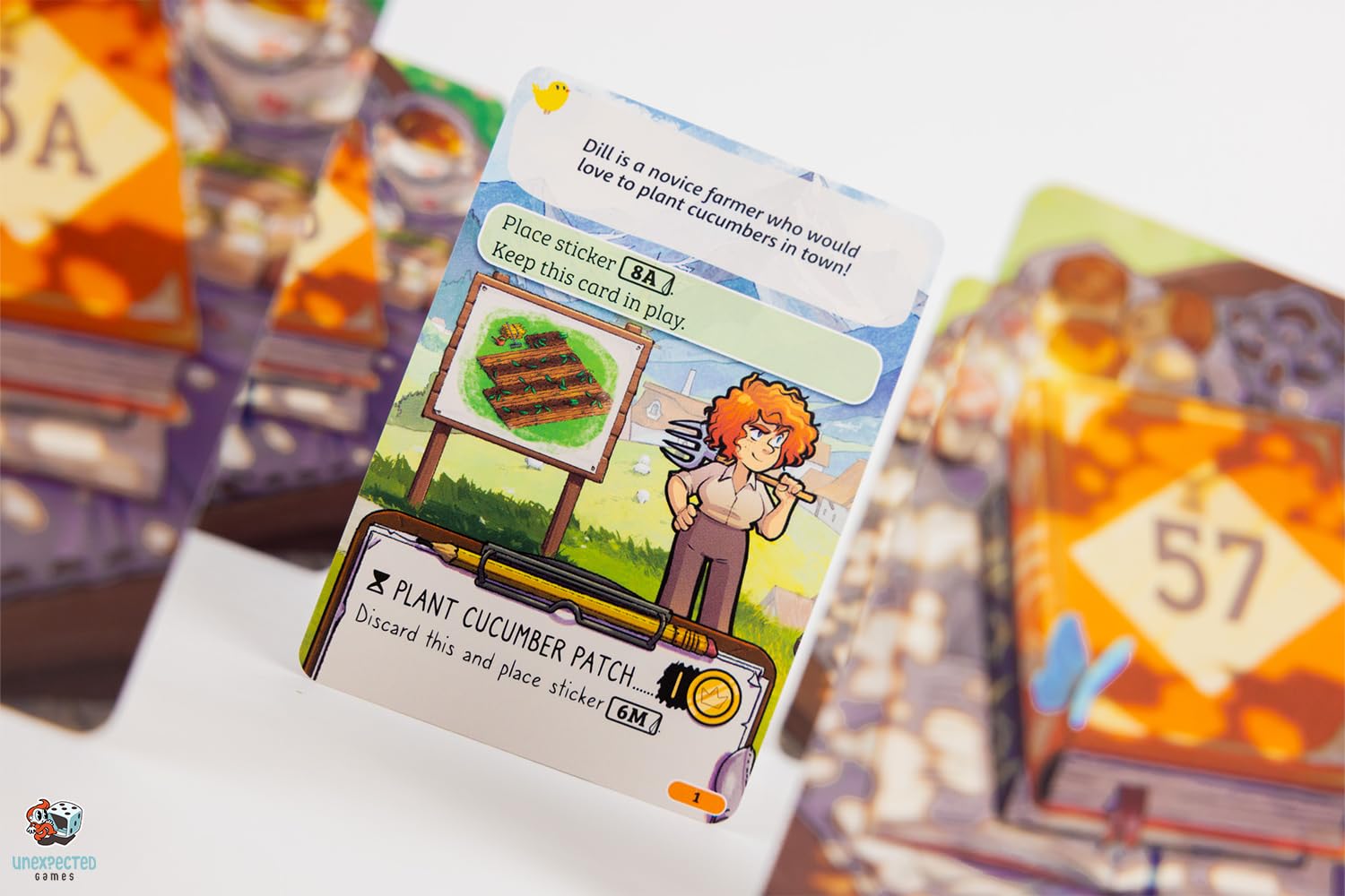 Asmodee Cozy Stickerville Juego de mesa familiar, a partir de 8 años, 1–6 jugadores, 30–45 minutos de duración