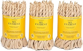 Lamatar1 Mt.Everest Himalyan Cedar Rope Incense Roll of 3x45 Rope=135 Rope Founded in 1981