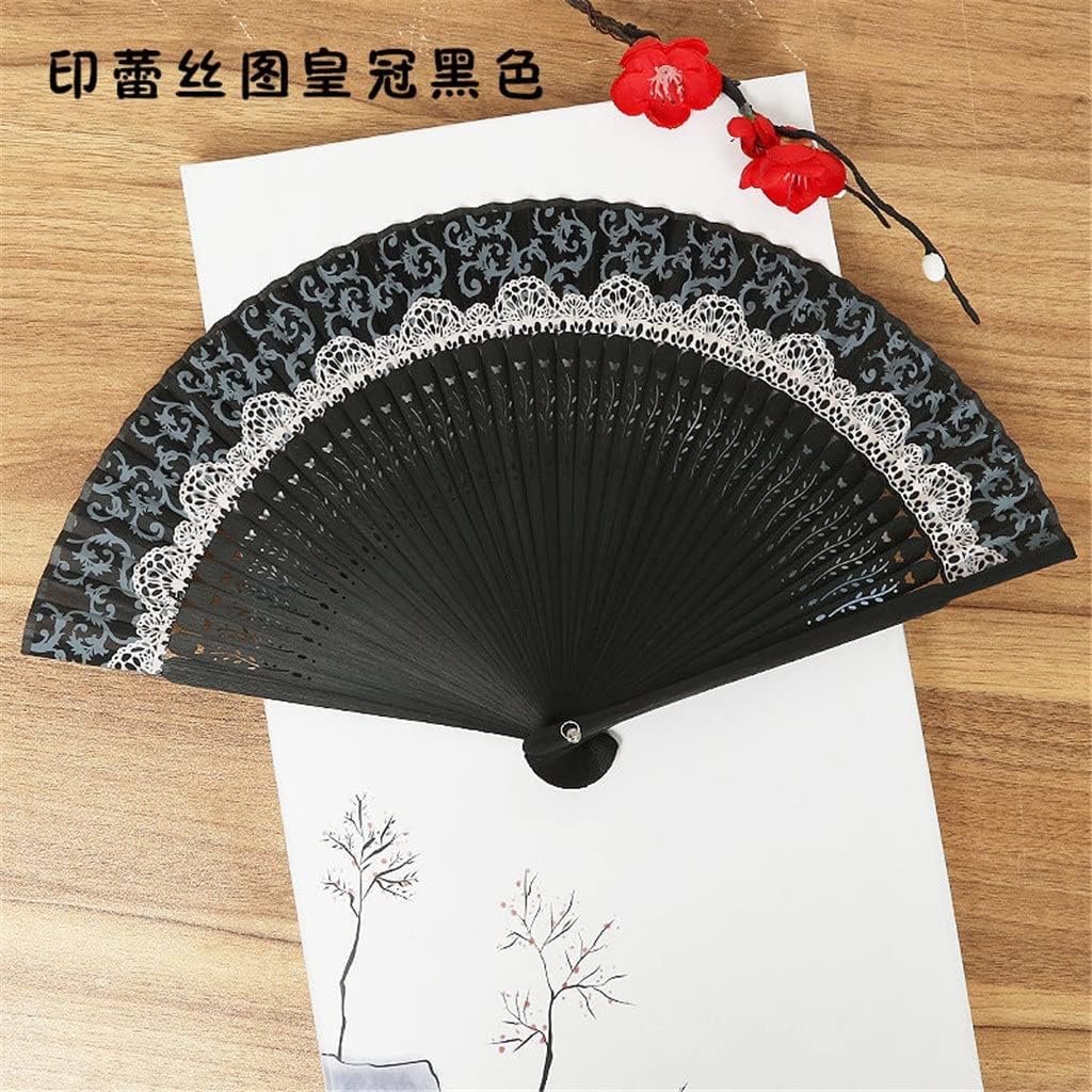 Color Changing Crown Fan Folding Lace Fashion Photography