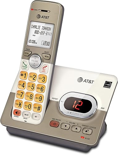 Miniatura 10 de ATT - Teléfono inalámbrico expandible con sistema de respuesta y teclas XL retroiluminadas 5terminales champán claro