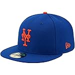 New Era MLB 59FIFTY Team Color Authentic Collection Fitted On Field Game Cap Hat (as1, Numeric, Numeric_7_and_3_Quarters, New York Mets)
