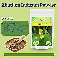 Vista 3 de Abutilon Indicum Abutilon indio Malva india Polvo Thuthi Ilai Polvo de Atibala (300 GM)