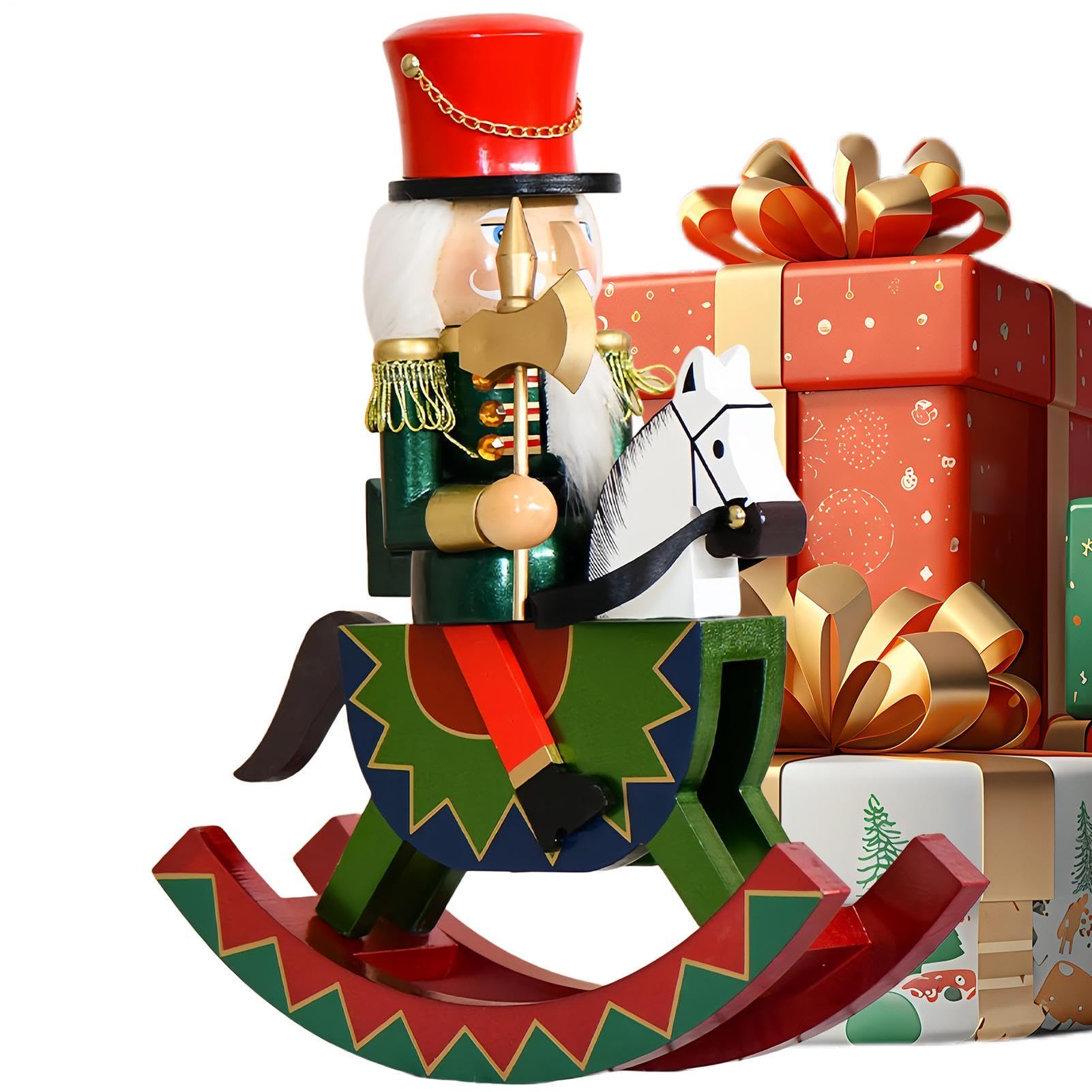 Figura de cascanueces para festival de Navidad, decoración navideña