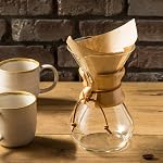 subjectthree Pour Over Coffee Dripper 6 Cup Glass Coffee Maker Set with Filter Easy Clean for Camping,Cafes, Office,Home Use(600ml/20 oz)