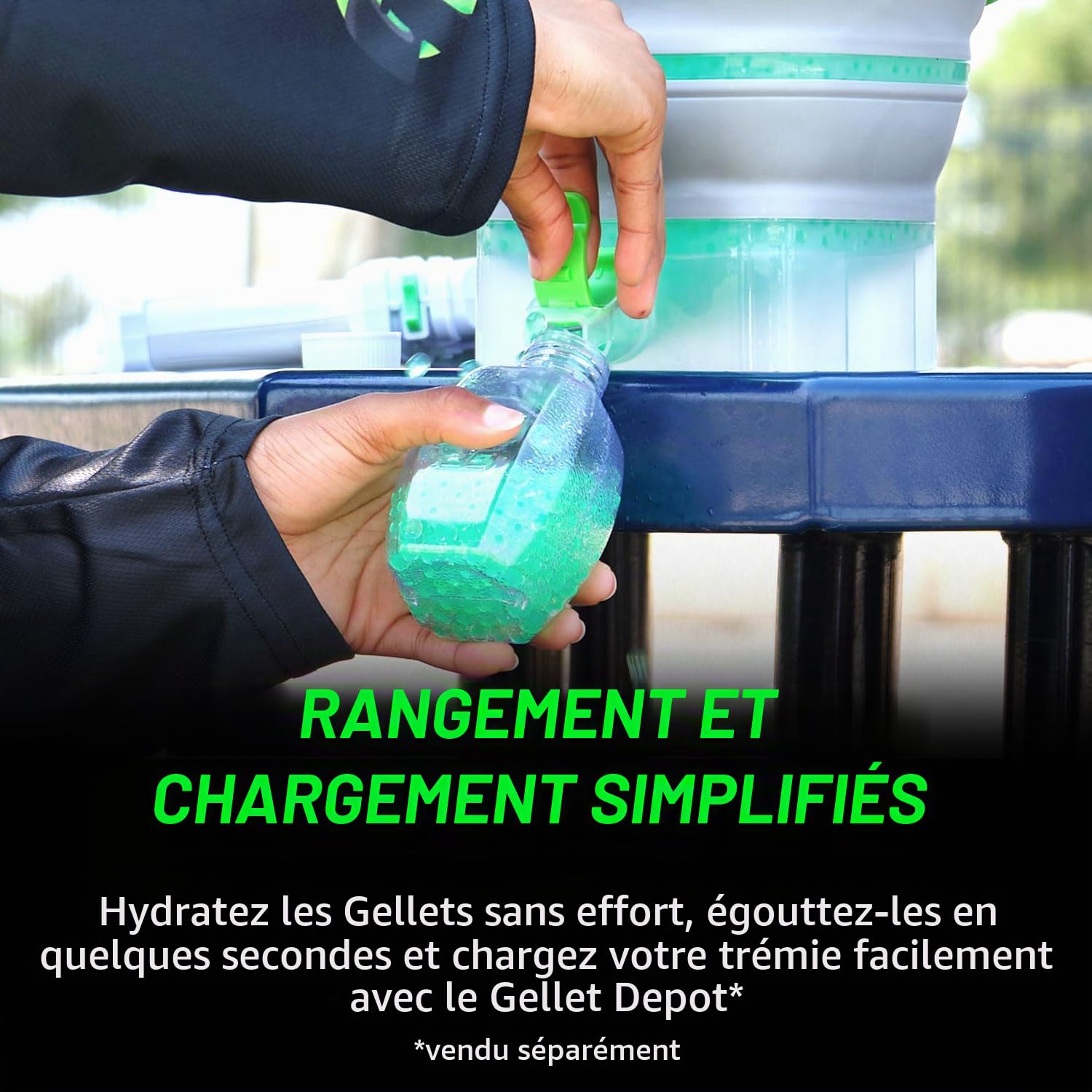Gel Blaster 100.000 Gellets Recharge Multipacks de munitions – Conçues pour Les Gel Blasters – Boules de Gel Non Toxiques à Base d'eau, à partir de 14 Ans