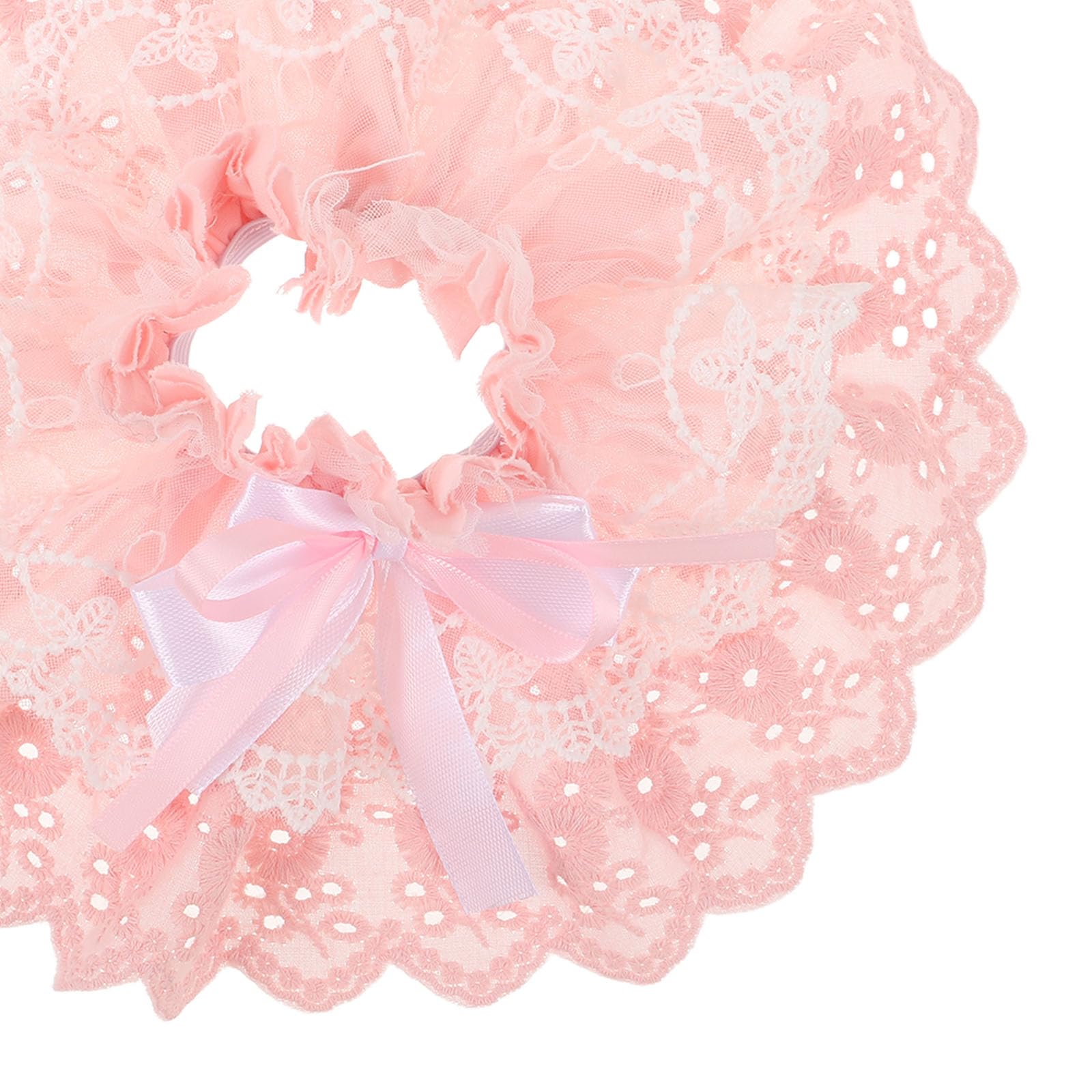 Générique Poignets en Dentelle Lolita Rose pour Femme, Accessoires de Mode Polyvalents en Polyester, Manchons Élégants pour Robe, pour Robe ou Accessoire de Mariage