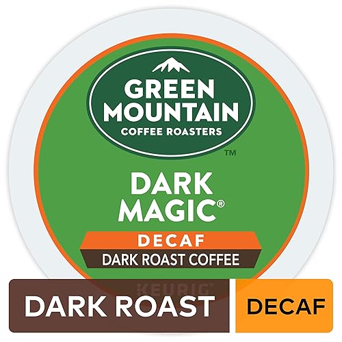Miniatura 2 de Green Mountain Coffee Roasters Dark Magic Decaf, cápsulas Keurig K-Cup de una sola porción, café tostado oscuro, 72 unidades y media cafetería,