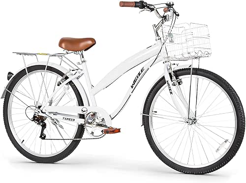 WEIZE Beach Cruiser Bike, 26 inch Commuter Bicycle for Adult