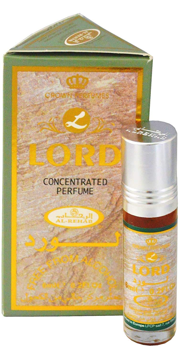 LOT DE 3 MUSCS PARFUMS LORD DE AL REHAB - 6ML NOTES: Boisé, Epicé Chaud, Patchouli, Ambre