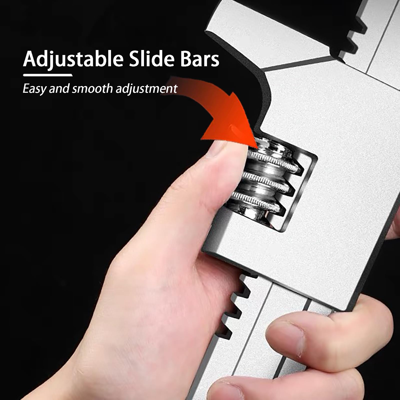 Llave automotriz de diseño antideslizante de 11 pulgadas con agarre antideslizante de silicona, llave ajustable que se adapta a una variedad de tamaños de cierre para máquinas de construcción