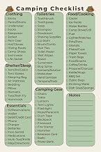 Camping Checklist: An Easy-to-Use Packing Guide for Tent, RV, and Cabin Trips