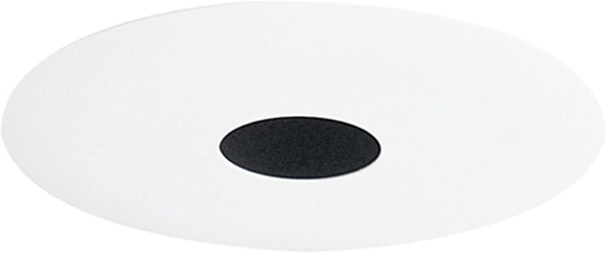 Juno Lighting 443B-WH 4-Inch Pinhole Recessed Trim, Black Baffle with White Trim