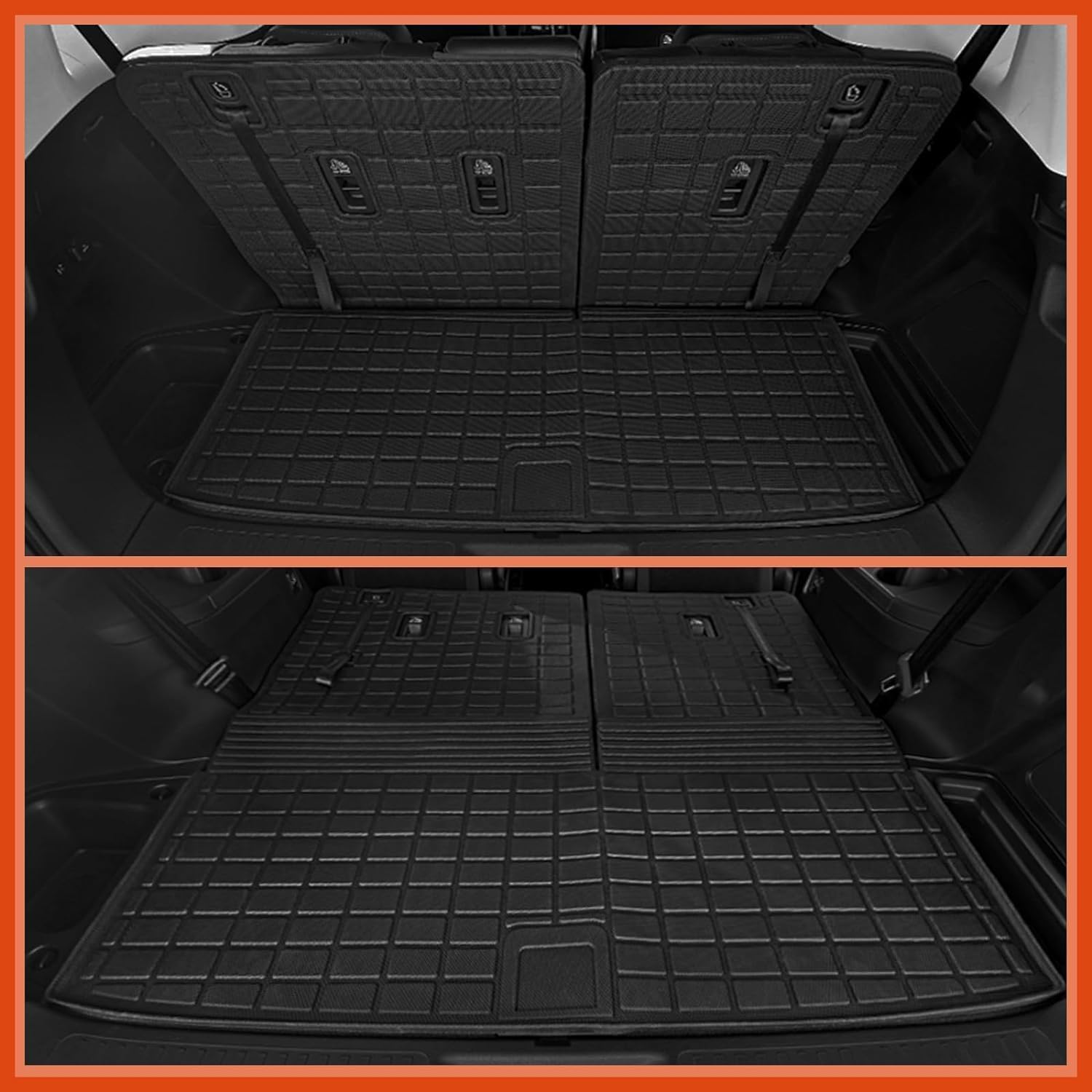 NQOQN All Weather Floor Mats Fit for Ford Explorer 6 Seats 2020-2025 2026 Floor Mats Cargo Mat with — view 4