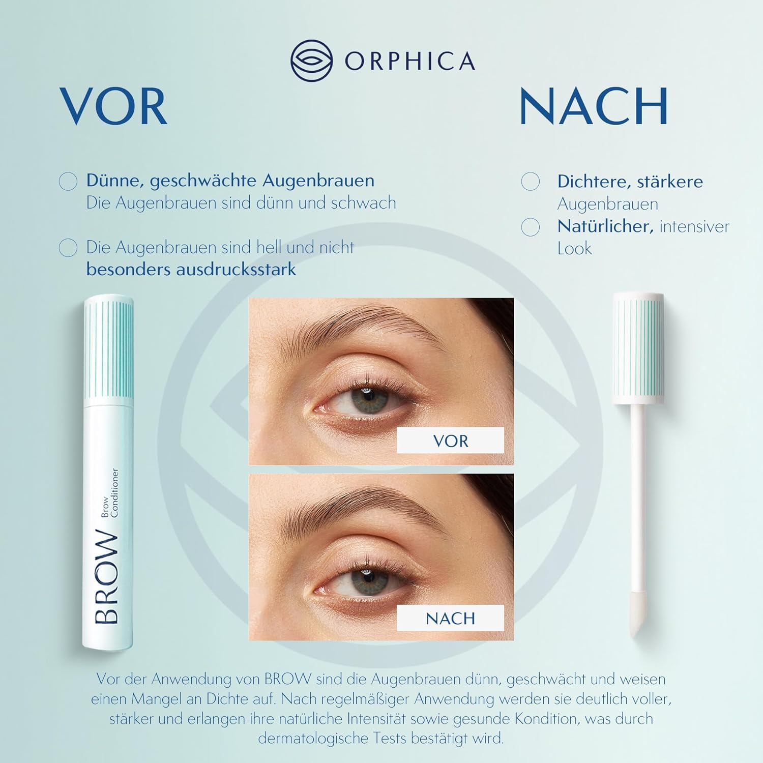 ORPHICA Brow & Realash Set - Siero per ciglia 3 ml + Siero per sopracciglia 4 ml - Balsamo per una crescita visibile, Gel stimolante per la crescita dei capelli